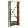 vidaXL Bookcase Solid Reclaimed Wood 80x35x180 cm vidaXL Bookcase Solid Reclaimed Wood 80x35x180 cm
