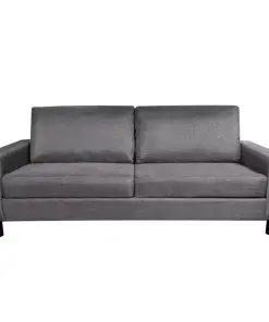 vidaXL 5-Person Sofa Set 2 Pieces Dark Grey Fabric