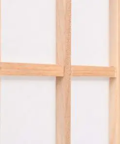 vidaXL Folding 4-Panel Room Divider Japanese Style 160×170 cm Natural