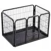 vidaXL Puppy Playpen Steel 93x63x61cm vidaXL Puppy Playpen Steel 93x63x61cm