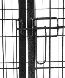 vidaXL Puppy Playpen Steel 93x63x61cm