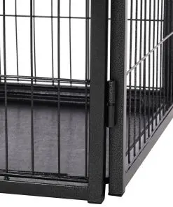 vidaXL Puppy Playpen Steel 93x63x61cm