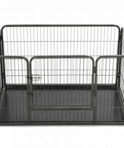 vidaXL Puppy Playpen Steel 125x80x70 cm