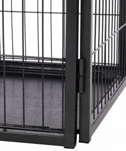 vidaXL Puppy Playpen Steel 125x80x70 cm