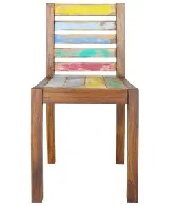 vidaXL Dining Chairs 2 pcs Solid Reclaimed Boat Wood