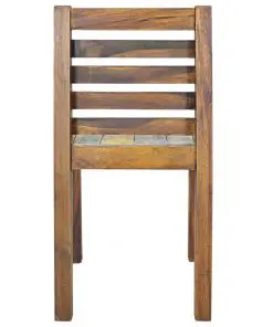 vidaXL Dining Chairs 2 pcs Solid Reclaimed Boat Wood