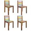 vidaXL Dining Chairs 4 pcs Solid Reclaimed Boat Wood