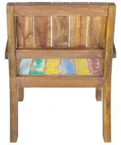 vidaXL Armchair Solid Reclaimed Boat Wood