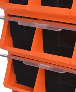 vidaXL Portable Wall-Mountable Toolbox with 12 Compartments