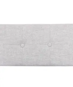 vidaXL Bench with 2 Ottomans Seagrass Grey