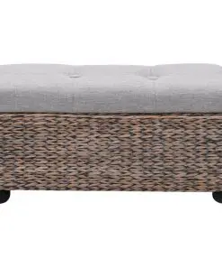 vidaXL Bench Set 2 Pieces Seagrass Grey