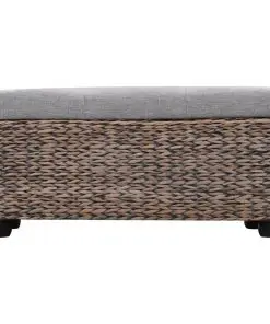 vidaXL Bench Set 2 Pieces Seagrass Grey