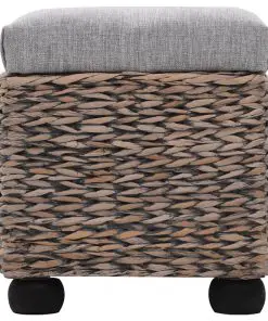 vidaXL Bench Set 2 Pieces Seagrass Grey