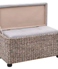 vidaXL Bench Set 2 Pieces Seagrass Grey