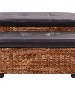 vidaXL Bench Set 2 Pieces Seagrass Brown