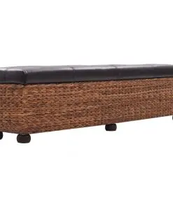 vidaXL Bench Seagrass 140x29x40 cm Brown