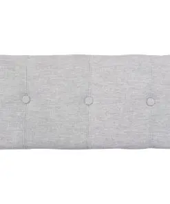 vidaXL Bench with 3 Baskets Seagrass 105x40x42 cm Grey