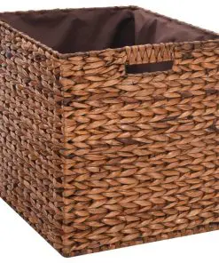 vidaXL Bench with 2 Baskets Seagrass 71x40x42 cm Brown