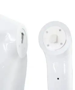 vidaXL Full Body Male Mannequin with Glass Base Glossy White 185 cm