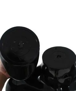 vidaXL Full Body Male Mannequin with Glass Base Glossy Black 185 cm