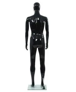 vidaXL Full Body Male Mannequin with Glass Base Glossy Black 185 cm