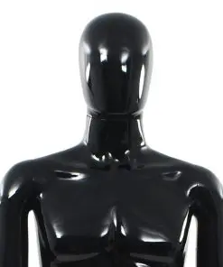 vidaXL Full Body Male Mannequin with Glass Base Glossy Black 185 cm