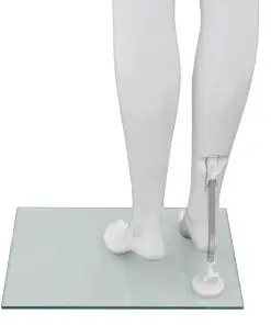 vidaXL Full Body Female Mannequin with Glass Base Glossy White 175 cm