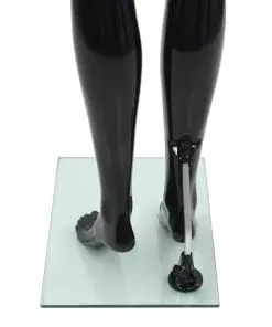 vidaXL Full Body Female Mannequin with Glass Base Glossy Black 175 cm