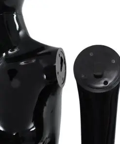 vidaXL Full Body Female Mannequin with Glass Base Glossy Black 175 cm