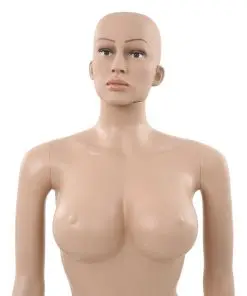 vidaXL Sexy Female Mannequin with Glass Base Beige 180 cm