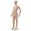 vidaXL Full Body Child Mannequin with Glass Base Beige 140 cm vidaXL Full Body Child Mannequin with Glass Base Beige 140 cm