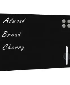 vidaXL Wall Mounted Magnetic Blackboard Glass 60×40 cm