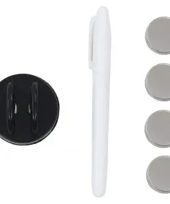 vidaXL Wall Mounted Magnetic Blackboard Glass 80×60 cm