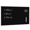 vidaXL Wall Mounted Magnetic Blackboard Glass 100×60 cm vidaXL Wall Mounted Magnetic Blackboard Glass 100×60 cm