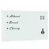 vidaXL Wall Mounted Magnetic Whiteboard Glass 100×60 cm vidaXL Wall Mounted Magnetic Whiteboard Glass 100×60 cm