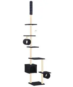 vidaXL Cat Tree with Sisal Scratching Posts 260 cm Dark Blue