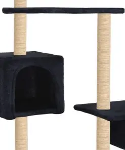 vidaXL Cat Tree with Sisal Scratching Posts 260 cm Dark Blue