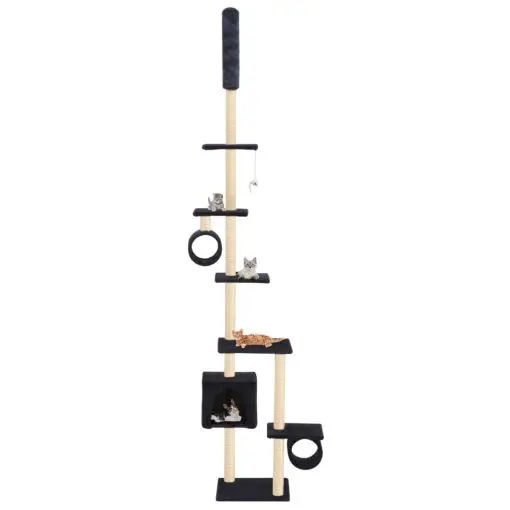 vidaXL Cat Tree with Sisal Scratching Posts 260 cm Dark Blue