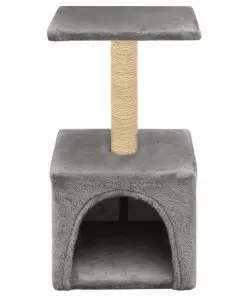 vidaXL Cat Tree with Sisal Scratching Post 55 cm Grey