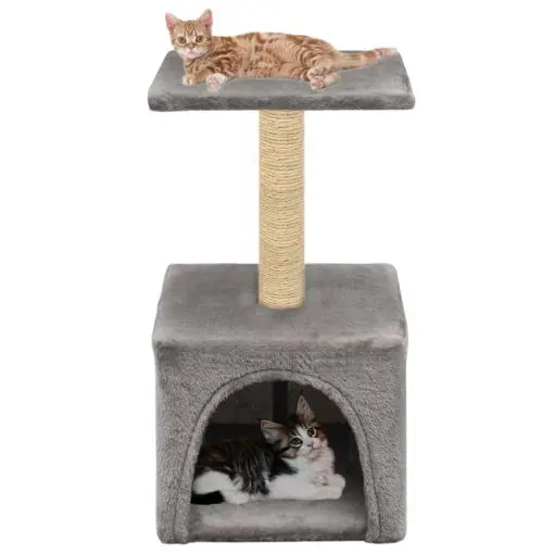 vidaXL Cat Tree with Sisal Scratching Post 55 cm Grey