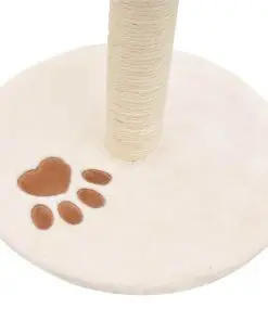 vidaXL Cat Tree with Sisal Scratching Post 40 cm Beige and Brown