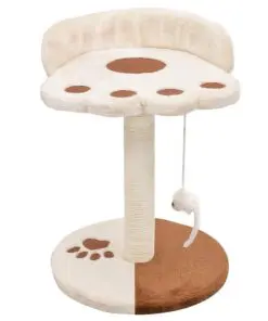 vidaXL Cat Tree with Sisal Scratching Post 40 cm Beige and Brown