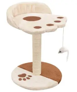 vidaXL Cat Tree with Sisal Scratching Post 40 cm Beige and Brown