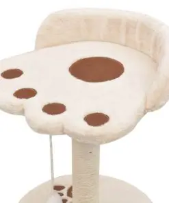 vidaXL Cat Tree with Sisal Scratching Post 40 cm Beige and Brown