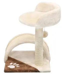 vidaXL Cat Tree with Sisal Scratching Post 40 cm Beige and Brown