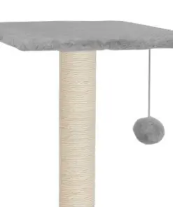 vidaXL Cat Tree with Sisal Scratching Posts 65 cm Grey