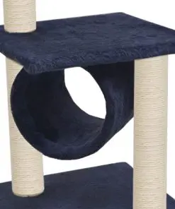 vidaXL Cat Tree with Sisal Scratching Posts 65 cm Dark Blue