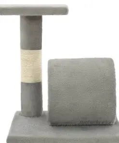 vidaXL Cat Tree with Sisal Scratching Posts 65 cm Grey