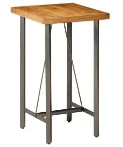 vidaXL Bar Table Solid Reclaimed Teak 60x60x107 cm
