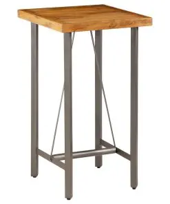 vidaXL Bar Table Solid Reclaimed Teak 60x60x107 cm